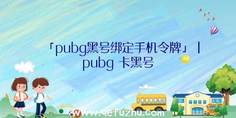 「pubg黑号绑定手机令牌」|pubg